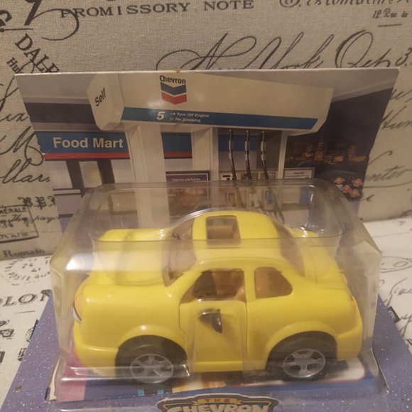 Yellow Chevron Cars Tina Turbo Toy Car 1998 - Picture 6 of 6